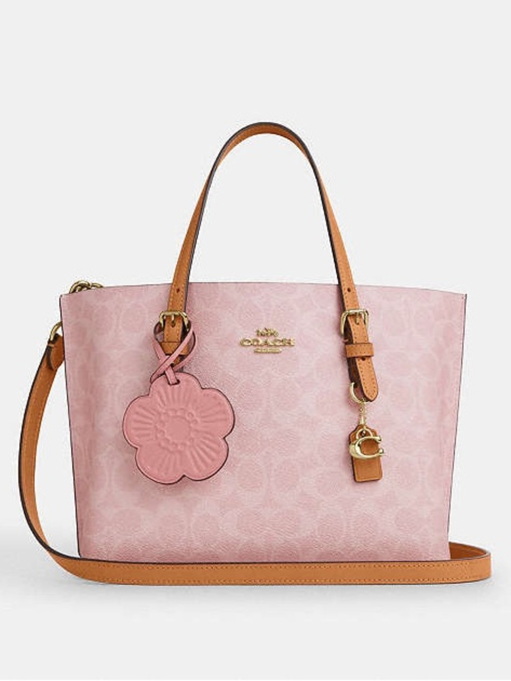 Coach Powder Pink Mollie Tote Bag 25